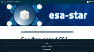 
                            7. Goodbye paper! ESA Tendering is now online / How to do / Business ...