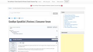 
                            6. Goodbye SpeakOut | Reviews | Consumer forum | The Unofficial 7 ...