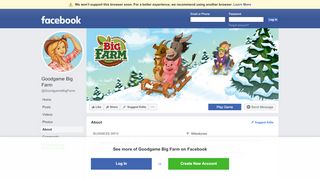 
                            4. Goodgame Big Farm - About | Facebook