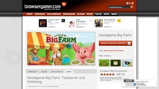 
                            10. Goodgame Big Farm: Testserver und Anleitung - Browsergames