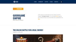 
                            3. Goodgame Empire Archives | Goodgame Studios
