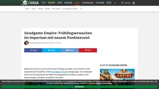 
                            10. Goodgame Empire: Frühlingserwachen im Imperium mit neuem ... - Giga