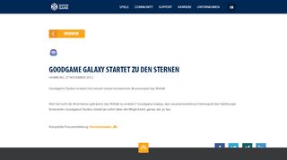 
                            2. Goodgame Galaxy startet zu den Sternen | Goodgame Studios