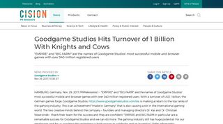 
                            12. Goodgame Studios Hits Turnover of 1 Billion With Knights and Cows