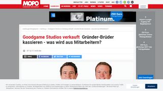 
                            8. Goodgame Studios in Hamburg verkauft: Gründer-Brüder kassieren ...