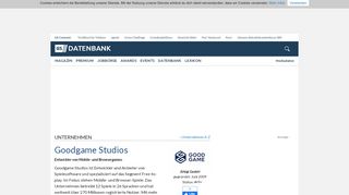 
                            12. Goodgame Studios - Unternehmensprofil | Gründerszene
