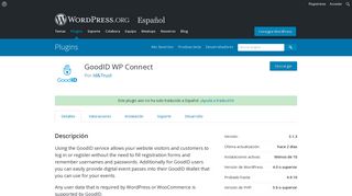 
                            6. GoodID WP Connect | WordPress.org