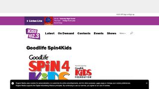 
                            9. Goodlife Spin4Kids - KiSS 102.3 Winnipeg