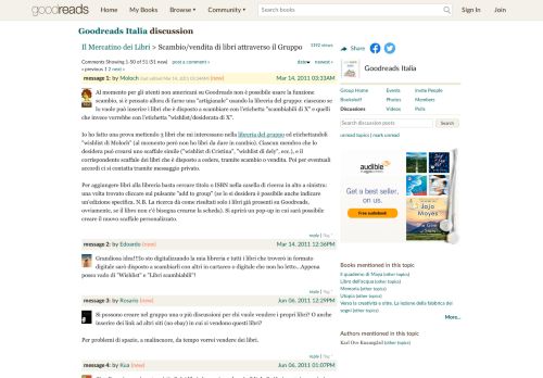 
                            11. Goodreads Italia - Il Mercatino dei Libri: Scambio/vendita di libri ...