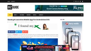 
                            10. Goods.ph Launches Mobile App For Android And iOS - GIZGUIDE