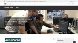 
                            4. Goodyear mobilizes with Microsoft 365 to lead in a new mobility ...