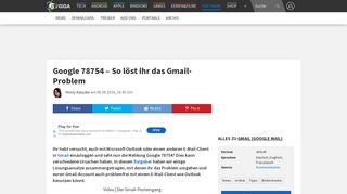 
                            1. Google 78754 – So löst ihr das Gmail-Problem – GIGA