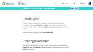 
                            3. Google Account: Creating a Google Account - GCFLearnFree.org