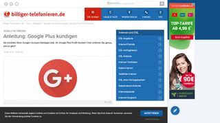 
                            8. Google+ Account kündigen (Google Plus Profil löschen)