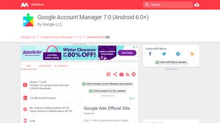 
                            1. Google Account Manager 7.0 (Android 6.0+) APK Download by ...