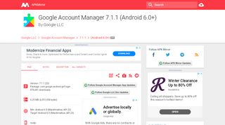 
                            4. Google Account Manager 7.1.1 (Android 6.0+) APK Download by ...