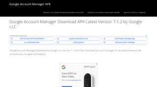 
                            11. Google Account Manager Download APK Latest Version 7.1.2 by ...