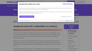 
                            10. Google Accounts API : authentifiez vos visiteurs - Montez votre site ...