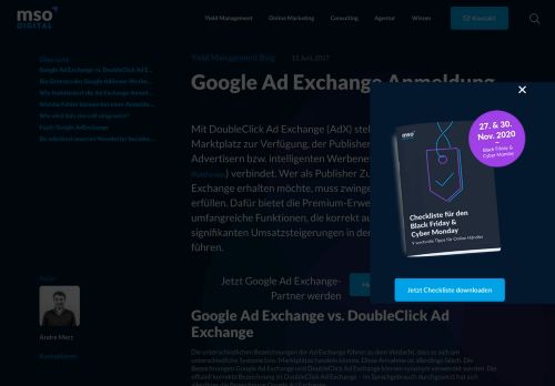 
                            4. Google Ad Exchange Anmeldung - MSO Digital