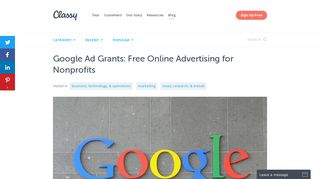 
                            10. Google Ad Grants: Free Online Advertising for Nonprofits - Best ...