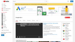 
                            3. Google Ads - YouTube