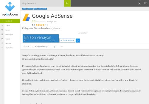 
                            11. Google AdSense 3.3 için Android - İndir