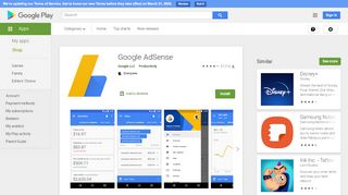 
                            5. Google AdSense - التطبيقات على Google Play