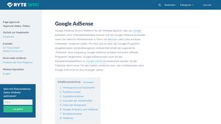 
                            10. Google AdSense Definition - Ryte Wiki