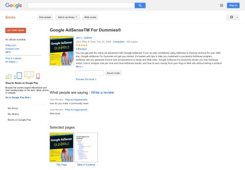 
                            11. Google AdSense For Dummies