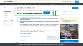 
                            13. google adsense mobile view - Stack Overflow