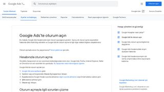 
                            3. Google Ads'te oturum açın - Google Ads Yardım - Google Support