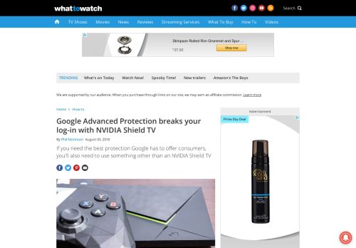
                            1. Google Advanced Protection breaks your log-in with NVIDIA Shield TV ...