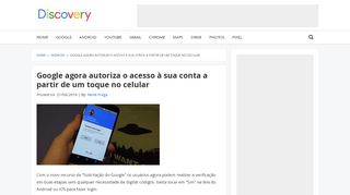 
                            8. Google agora autoriza o acesso à sua conta a partir de um toque no ...