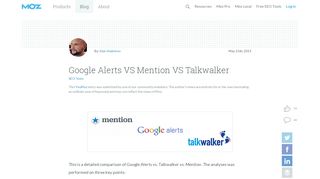 
                            12. Google Alerts VS Mention VS Talkwalker - YouMoz - Moz