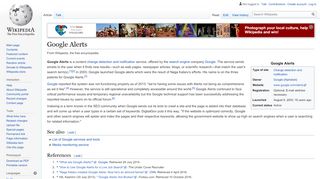 
                            12. Google Alerts - Wikipedia