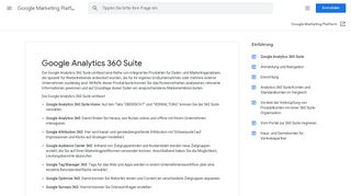 
                            5. Google Analytics 360 Suite - Google Marketing Platform-Hilfe
