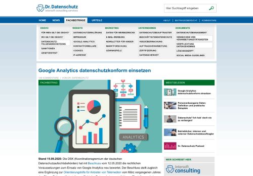 
                            13. Google Analytics datenschutzkonform einsetzen | Anleitung inkl. Muster