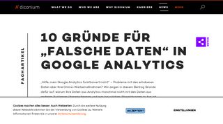 
                            9. Google Analytics Probleme: Datenabgleich | diconium