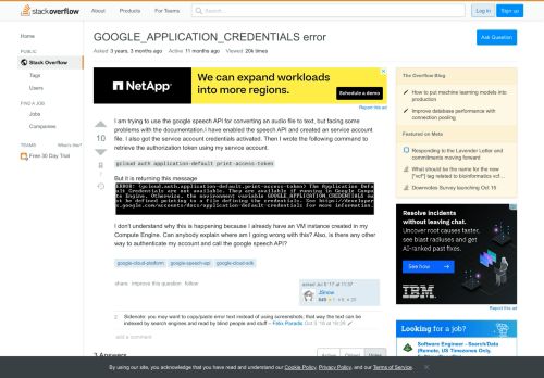 
                            7. GOOGLE_APPLICATION_CREDENTIALS error - Stack Overflow