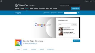 
                            11. Google Apps Directory | WordPress.org