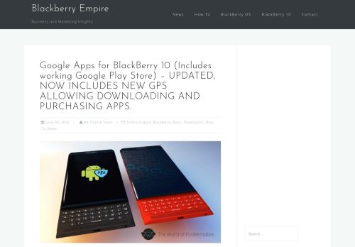 
                            6. Google Apps for BlackBerry 10 (Includes working Google Play Store ...
