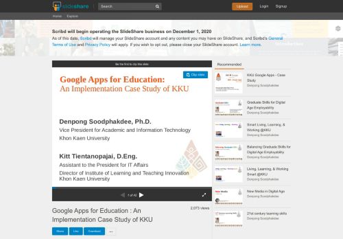 
                            12. Google Apps for Education : An Implementation Case Study of KKU