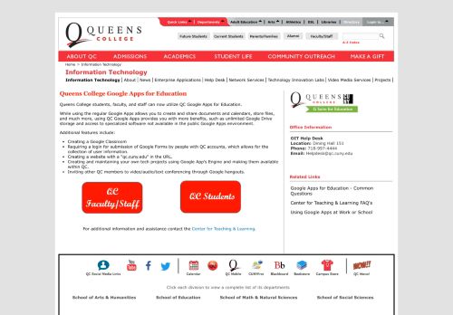 
                            12. Google Apps for Education - Queens College, City University of New ...