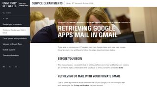 
                            13. Google Apps for students | Retrieving Google Apps Mail in Gmail | LISA