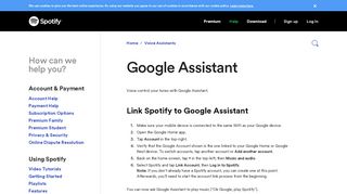 
                            13. Google Assistant - Spotify