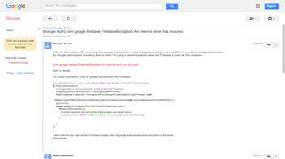 
                            2. [Google Auth] com.google.firebase.FirebaseException: An internal ...