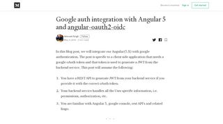 
                            5. Google auth integration with Angular 5 and angular-oauth2-oidc