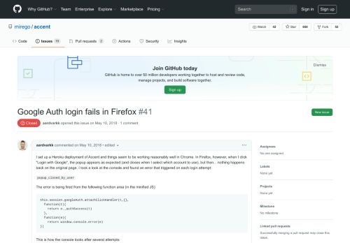 
                            7. Google Auth login fails in Firefox · Issue #41 · mirego/accent · GitHub