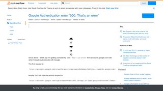 
                            10. Google Authentication error 