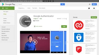 
                            12. Google Authenticator – Apps no Google Play